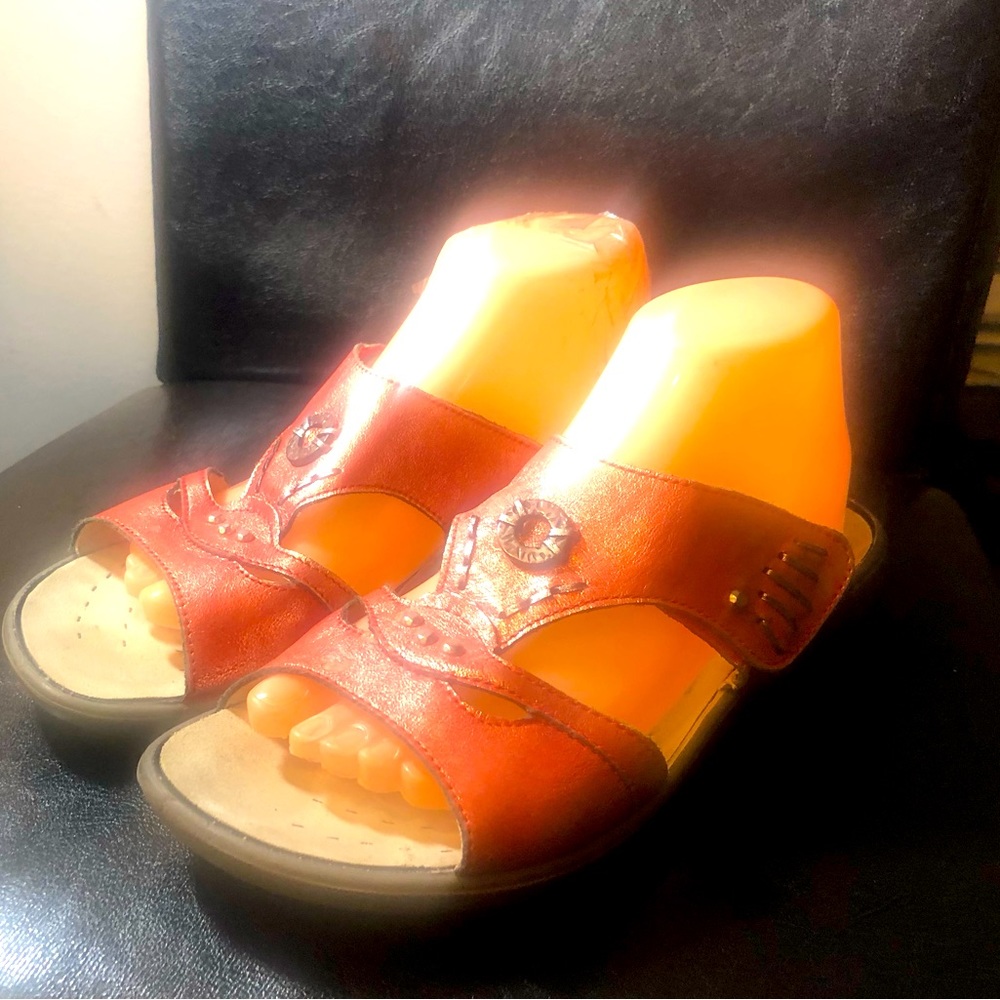 Romika Fidschi Women's Pink Salmon Suede Comfort Sandals Shoes Size 40/9US